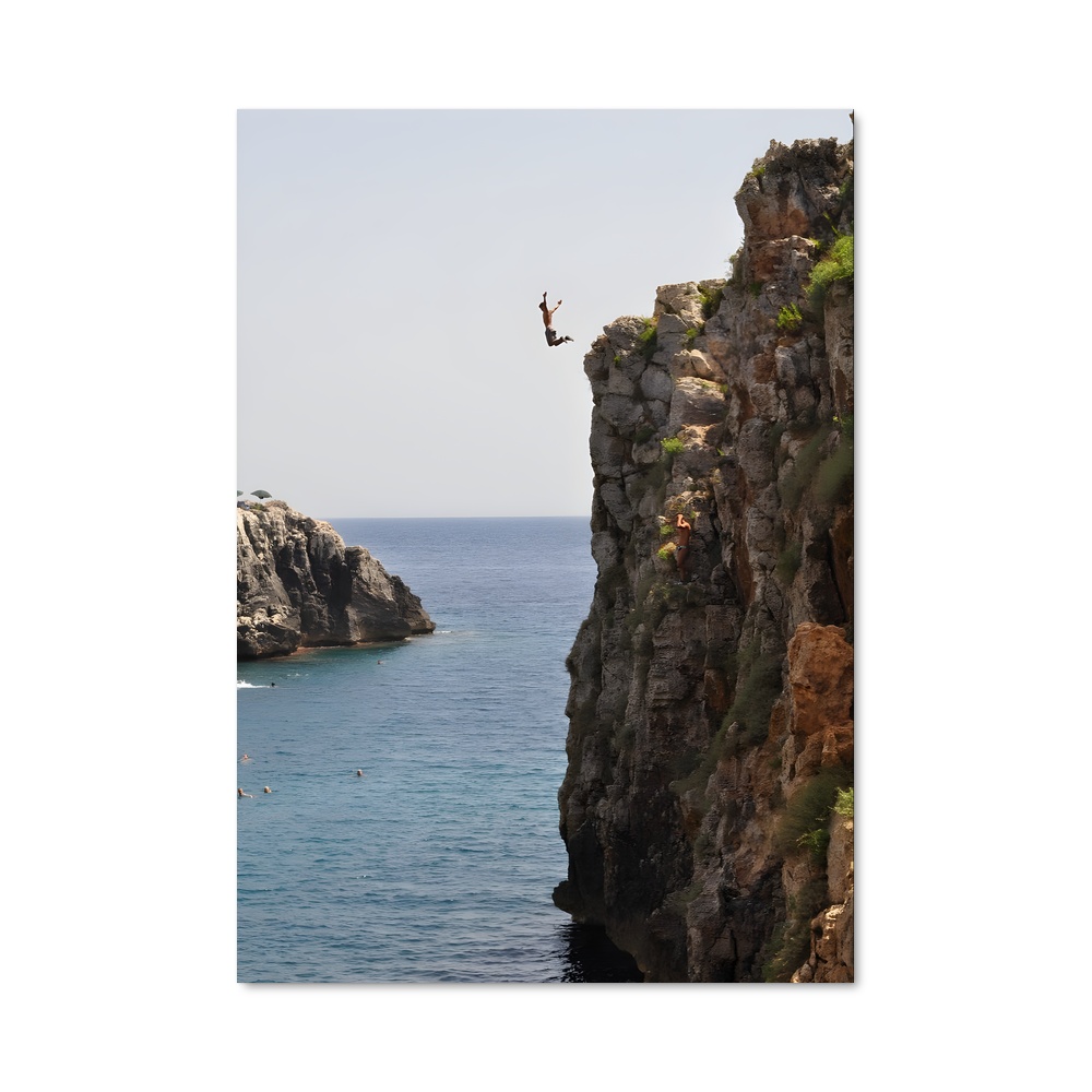 Poster L'Ascension Aquatique – affiche Plongeon de falaise